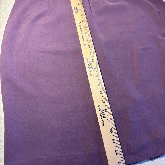 Jacqueline Ferrar Womens Sz XL Midipenxil Skirt Purple Pull-On Back Slit - Picture 2 of 7